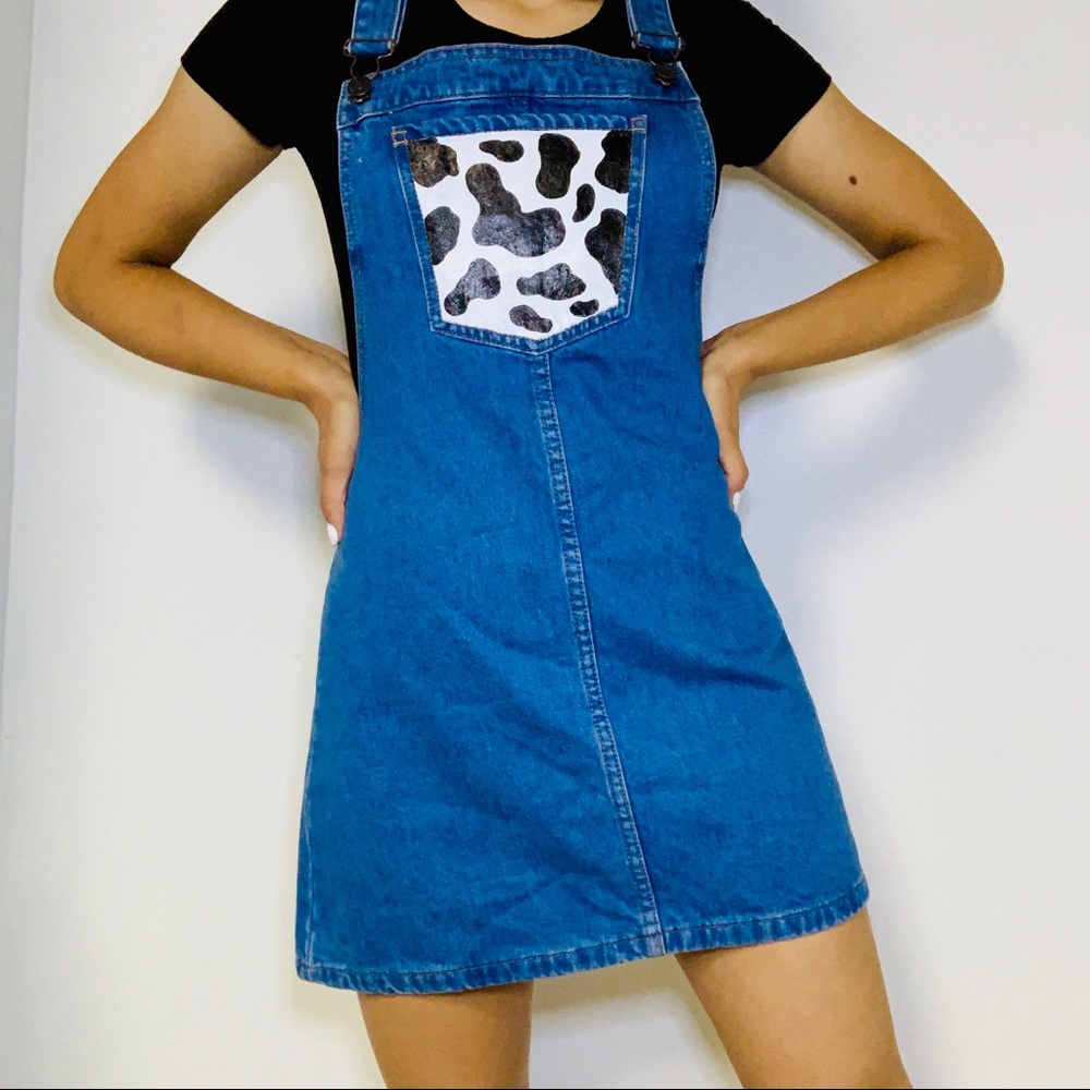 Cow Print Overalls🐮
